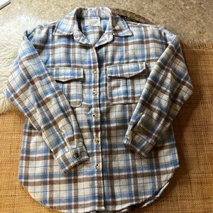 Altar’d State Plaid Flannel Shacket
